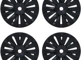 set of four black wheel hub covers for toyota camry