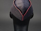 a close up of a hat on a mannequin head