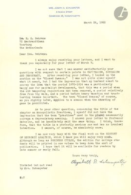 une vieille lettre du président des États-Unis