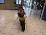 a motorcycle that is parked in a building