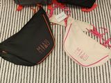 three pieces of luggage sitting on the floor next to each other