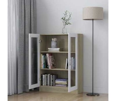 739 / vidaXL Armoire à vitrine Blanc chêne sonoma Bois …