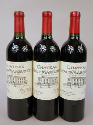 3 Bouteilles de Château Haut-Marbuzet, Saint Estèphe, 2013