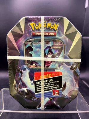 display case for a pokemon trading card game with a picture of a character