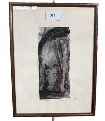 J.M. HERAUT-CHIMERE, Abstration, aquarelle sur papier, SBD e…