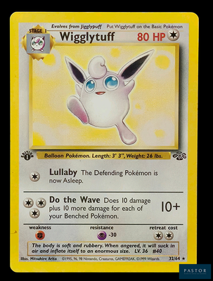 une carte sur laquelle figure l'image d'un personnage de Pokémon