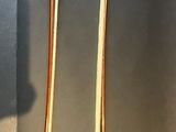 three different types of knitting needles on the table