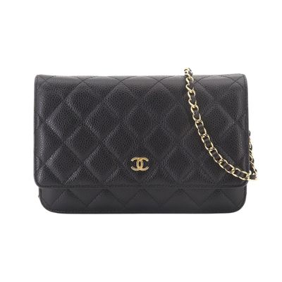 chanel black quilted lambskin flap bag