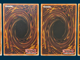 three cards with a picture of a black hole in the middle of them