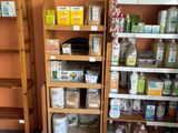many shelves with different types of cleaning products on them