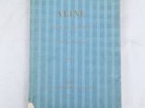 the front cover of a book with a blue stripe pattern on it