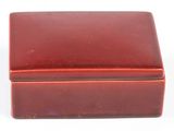an image of a red box sitting on top of a white surface