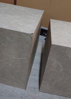 Lot de 2 tables basses carrées, panneaux de particules effet… (photo 3)