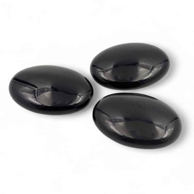 lot de 46 Galets “Vérité” en Obsidienne Noire