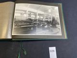 an old photo of a factory with people working on machines