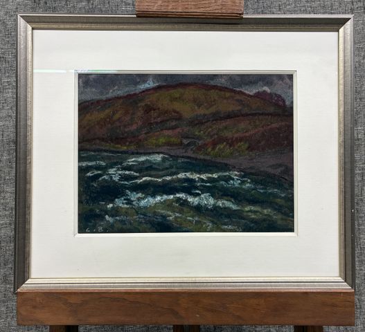 Charles BICHET (1863-1929) « Paysage (au dos : La vienne 1914) »....