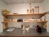 a table with a bunch of items on top of it