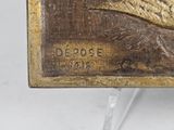 an image of a close up of a painting of a bird on a table