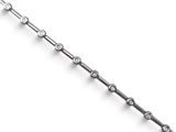 a close up of a chain on a white background