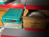 many boxes of food on the shelves in the store