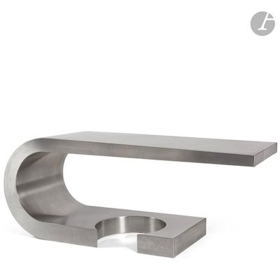 a close up of a metal object on a white background