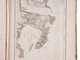 an old book with a drawing of a map on it