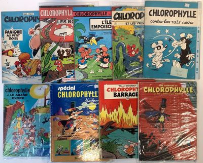 a lot of comic books that are on the table