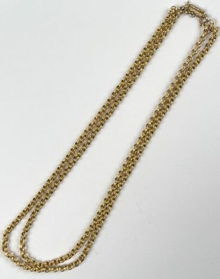 Tour de cou, à deux rangs, en or 750 millièmes, à maille for… - Photo 1