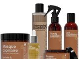 three bottles of shampooe, a bottle of shampooe, and a bottle of shampooe
