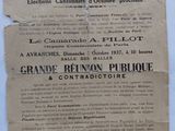 an old newspaper advertises the election of the french president
