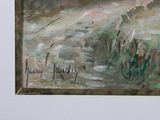 a picture of a painting on the wall of a room