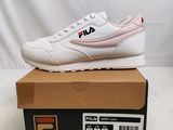 baskets Fila blanches et roses