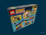 a box of legos with a picture of a train on it