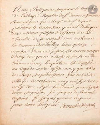 [LOUIS XV]. P.S. par Ferrand de Saint-Disant, [9 mai 1723] ;…