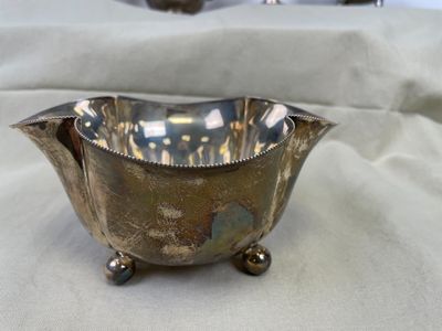 Coupe quadrilobée en argent- Poids: 305 g
