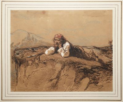GAVARNI Paul, 1804-1866, Contrebandier aragonais à l'affût, … - Photo 1