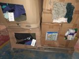 two cardboard boxes stacked on top of each other in a room