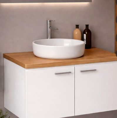 Meuble de salle de bain de 80cm , avec 2 portes , lavabos a …