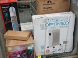 a lot of electronics on the shelves in the store