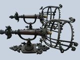 a large metal object that is on a stand