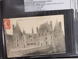 an old photo of a black and white photo of a castle