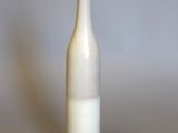 une bouteille blanche contenant un peu de lait