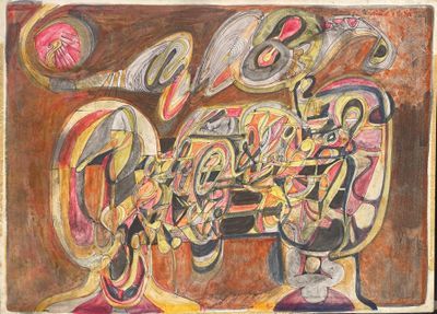 dessin représentant un tableau d'un instrument de musique sur lequel figurent des notes de musique