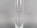 the glass is empty and ready to be used as a vase