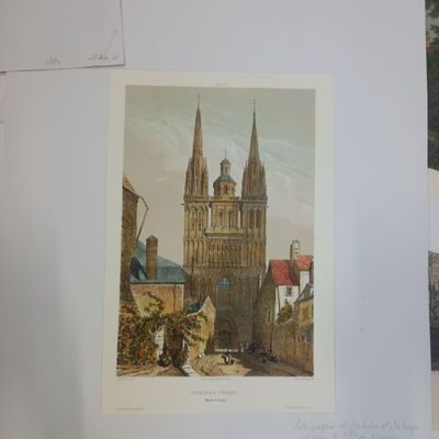 Ensemble de gravures dont eaux-fortes, aquatinte, lithograph…