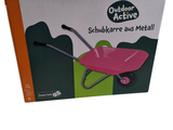 a box with a pink wheelbarrow and a green wheelbarrow