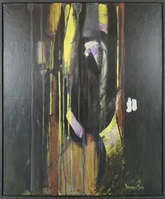 Jacques JOOS (1945-2021), "Composition sur fond noir", 2010,…
