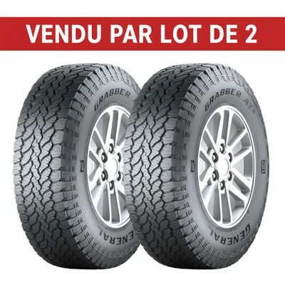 Lot de 2 - GENERAL TIRE - Pneu tout-terrain - Grabber AT3 25…