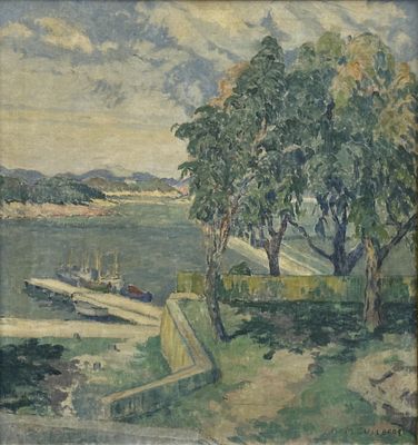 Maurice GUILBERT (1876-1933). L'embarcadère aux bateaux de p…