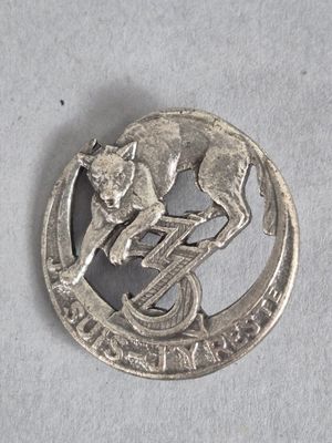 une image représentant une pièce d'argent sur laquelle figure un chien